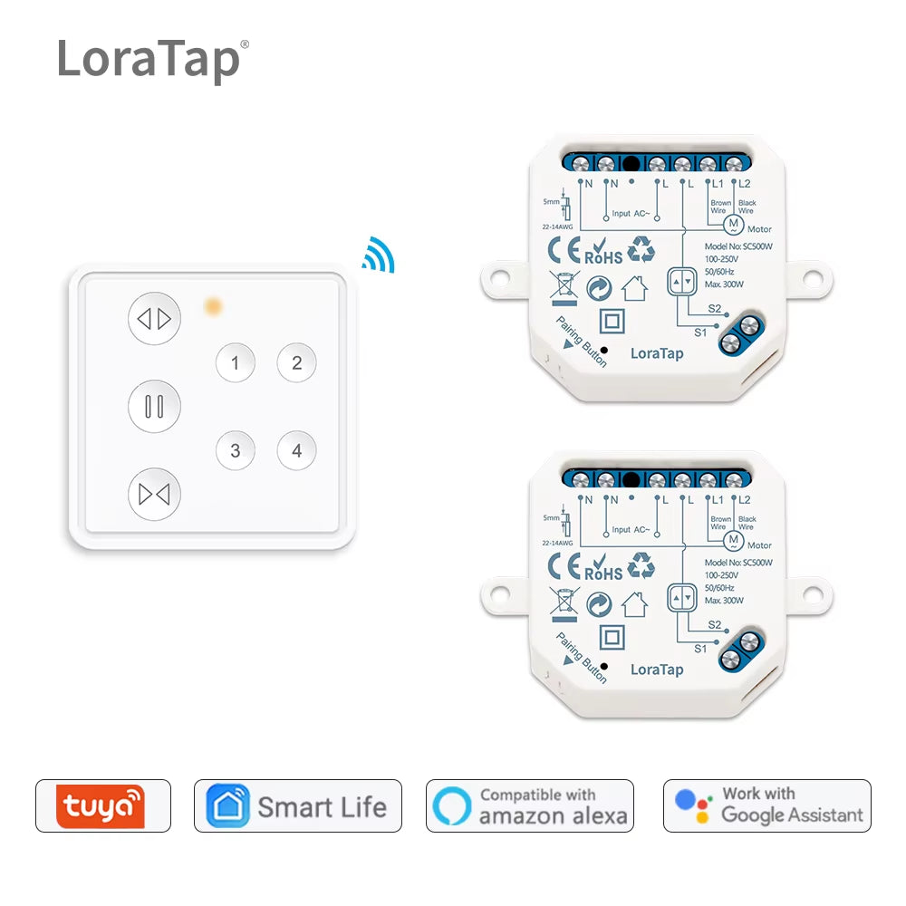RF Wifi Blinds Roller Shutters Curtains Motor Switch Module Remote Control Smart Life Home Automatic Opening Window