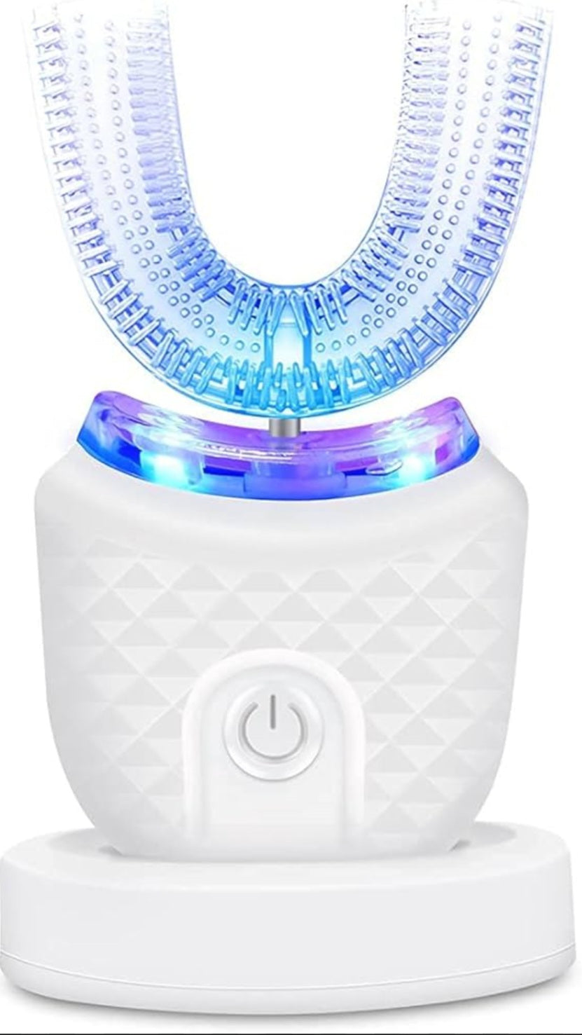 Ultrasonic Toothbrush, Automatic Toothbrush 360 Auto Sonic Toothbrush, Teeth Whitening Brush with Timer & Wireless Charging 360° Ultrasonic Electric Toothbrush for Adult